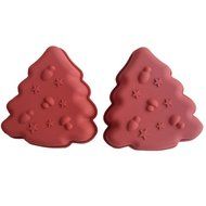 FLY 2Pcs/Set Christmas Tree Shape Silicone Cake Mold Fondant Baking Mould N2