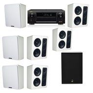 M&amp;K Sound MP300 White Monitor Speaker 7.1 X12 Denon AVR-X5200W