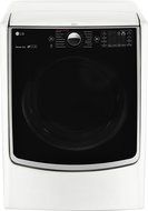 LG DLGX5001W TurboSteam 7.4 Cu. Ft. White Stackable With Steam Cycle Gas Dryer - Energy Star