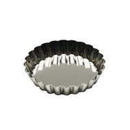 Gobel Tartlet Fluted Silver Finish Look Tinned Steel - 5-1/2"