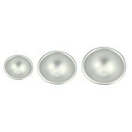 2pcs/set 3D Aluminum Half Ball Sphere Bath Bomb Cake Pan Tin Baking Mold Pastry Mould 6.5cm Dia N8