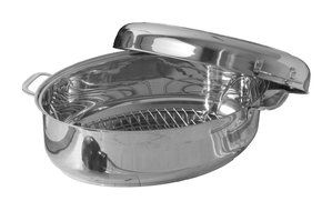 Cook's Choice Stainless Steel 10 Quart Oval Roaster