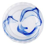 Pyrex Watercolor Collection Blue Lagoon 9.5" Pie Plate N2