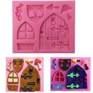 Whosee Style#4 3D Silicone Mold Fondant Cake Chocolate Decor Baking Mold Random Color N19