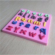Sher Lowercase Letters Shaped Fondant Cake Chocolate Silicone Mold, Decoration Tools Bakeware N4
