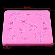 Whosee Style#4 3D Silicone Mold Fondant Cake Chocolate Decor Baking Mold Random Color N23