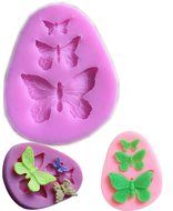Whosee Style#4 3D Silicone Mold Fondant Cake Chocolate Decor Baking Mold Random Color N25