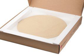 ROCKSHEAT 14.2"x 0.6" Round Cordierite Pizza Stone N6