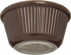 Carlisle S28269 Melamine Fluted Ramekin, 3 oz Capacity, 1.43" Height, Chocolate (Case of 48) N5