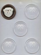 CK Products Bulldog Head on 2-1/2-Inch Round Chocolate Mold