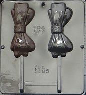 Bow Tie Lollipop Chocolate Candy Mold 3305 N2