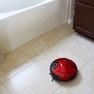 Infinuvo Hovo 650 Red Robotic Vacuum with HEPA Filter, UV Lamp, Home Base, Scheduler, Virtual Blocker &amp; Water... N5