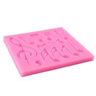 Mujaing Music Note Gumpaste Silicone Pastry Cake Molds N4