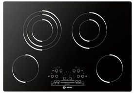 Verona VECTEM304 30&quot; Electric Radiant 4 Element Cooktop With Slide Touch Controls Peacock Tail Bar Low Power Scale...