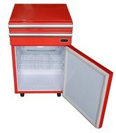 Whynter TBR-182RS Portable Tool Box Refrigerator with 2 Drawers and Lock, 1.8 cu. ft., Red N3