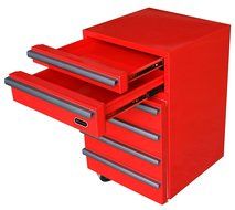 Whynter TBR-182RS Portable Tool Box Refrigerator with 2 Drawers and Lock, 1.8 cu. ft., Red N4