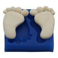 First Impressions Molds B229 Silicone Mold, Small Baby Feet