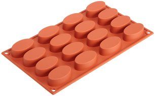 Silikomart Siliconflex Oval Mold, .78 Inch x 2.16 Inch
