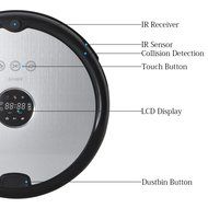 Robot Vacuum Cleaner Self-Docking with Drop-Sensing Clean for Pets and Allergies House Ar-Q6 Silver N3