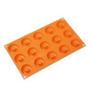 Silikomart Silicone Fancy and Function Bakeware Collection Multi-Shape Cake Pan, Mini Donuts