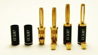 aeco Banana Plug ABP-0211, 4pcs/1set, Zip Bag N2