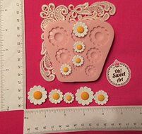 Lots of Daisy flower, flowers ,fondant, soap cupcake topper Cake Silicone Mold By Oh! Sweet Art FDA Approved for... N2