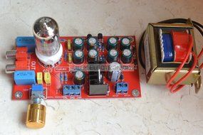New Tube 6N3 Buffer Audio Preamplifier Pre-AMP Board 10W + AC12V Power Adapter N4