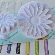 MuLuo Veined Sunflower Daisy Gerbera Flower Fondant Cake Plunger Cutter N3