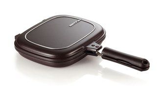 Happycall PLASMA Titanium Coating Double Grill Pan IH (Induction) Compatible New Version (2 Set (10.8"+11.8")) N6