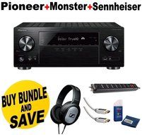 Pioneer VSX-831 5.2-Channel AV Receiver with Built-In Bluetooth and Wi-Fi + + Monster Home Theater Accessory Bundle...