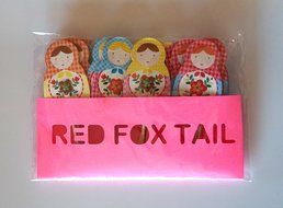 24 Russian Dolls Cupcake Toppers Picks - Red Fox Tail &trade; N2