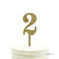 Andaz Press 5th Birthday and Anniversary Acrylic Cake Toppers, Pink Glitter, Number 5, 1-Pack N166