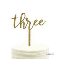 Andaz Press 5th Birthday and Anniversary Acrylic Cake Toppers, Pink Glitter, Number 5, 1-Pack N167