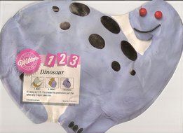 Wilton 1 2 3 Cake Pan: Dinosaur (2105-9475, 1992)