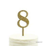Andaz Press 5th Birthday and Anniversary Acrylic Cake Toppers, Pink Glitter, Number 5, 1-Pack N173