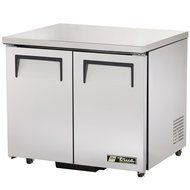 True Refrigeration TUC-36-ADA 36&quot; Undercounter Refrigerator - 2-Solid Doors, Aluminum/Stainless, ADA, Each