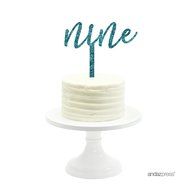Andaz Press 5th Birthday and Anniversary Acrylic Cake Toppers, Pink Glitter, Number 5, 1-Pack N181