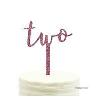 Andaz Press 5th Birthday and Anniversary Acrylic Cake Toppers, Pink Glitter, Number 5, 1-Pack N191