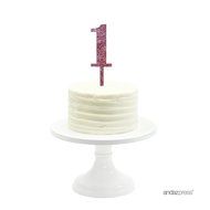 Andaz Press 5th Birthday and Anniversary Acrylic Cake Toppers, Pink Glitter, Number 5, 1-Pack N193