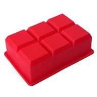 HDE Big Square Block Party Novelty Silicone Jello Chocolate Mold Ice Cube Tray (Big Blocks) N4