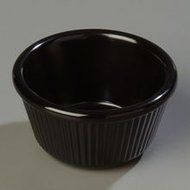 Cobalt Blue Heavy Weight Melamine Fluted Ramekin 4 Ounce -- 48 per case N4