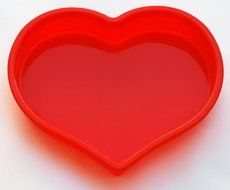 Cake Pan, Best Large Heart Shaped Mold 100% Food Grade Silicone Bakeware FDA Approved N3