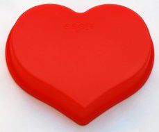 Cake Pan, Best Large Heart Shaped Mold 100% Food Grade Silicone Bakeware FDA Approved N4
