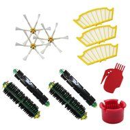 Hongfa Irobot Roomba Replacement Kits Roomba 6-arms Sidebrush, Roomba Flexible Beater Brush, Bristle Brush, Yellow...