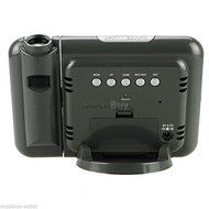 Digital Weather LCD Projection Snooze Alarm Clock Color Display w/ LED Backlight N7
