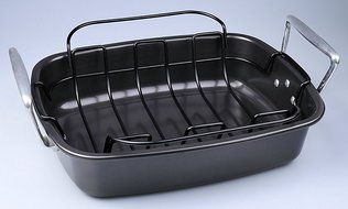 SunCity Non-stick Roaster with Rack, Graphite Grey N2