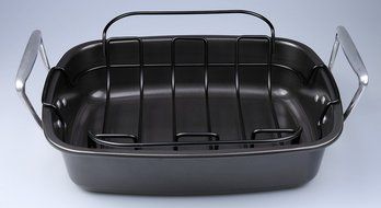 SunCity Non-stick Roaster with Rack, Graphite Grey N3