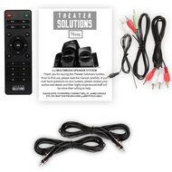 Theater Solutions TS215 Home 2.1 Speaker System FM Tuner USB / SD Multimedia and 2 Extension Cables N2