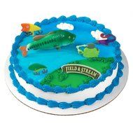 Cake Decorating Topper - Field &amp; Stream Bass Fish Set