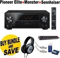 Pioneer VSX-90 7.2 Channel A/V Receiver (Black) + Sennheiser HD201 Lightweight Over-Ear Binaural Headphones +...